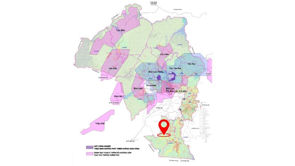 bản đồ quy hoạch tại tỉnh lâm đồng