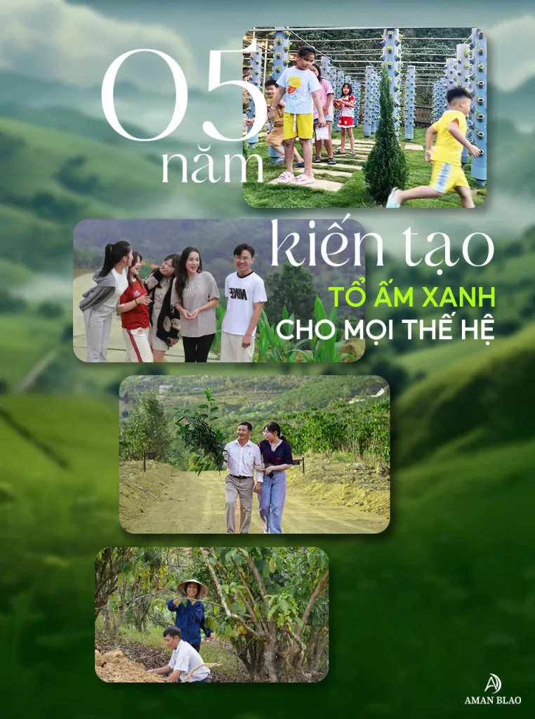 Xây dựng Aman Blao phân khu mới của Làng Oa Bảo Lộc