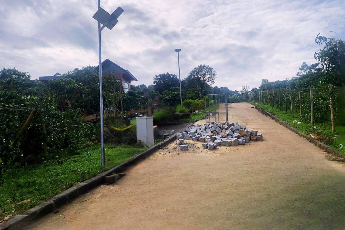 Trụ đèn năng lượng mặt trời cao 4m tại Khu Nghì Dưỡng aman