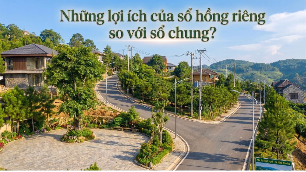 Những lợi ích của sổ hồng riêng so với sổ hồng chung.